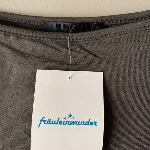 NWT stretchy asymmetrical batwing top - Picture 6 of 8